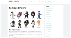 Desktop Screenshot of famoussingers.org